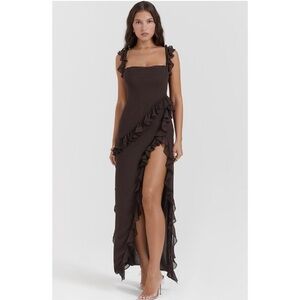House of CB Brown Maxi Dress